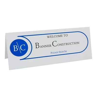 Flash Sale ✔️ C-Line 4.25"H X 11"W White Matte Table Tents, Inkjet/Laser, 50/Box 😉 - Image 2