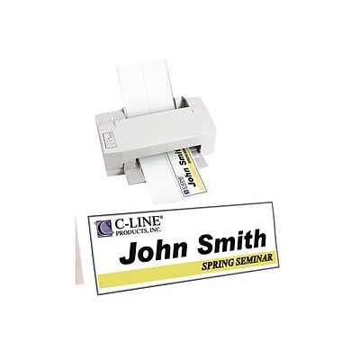 Flash Sale ✔️ C-Line 4.25"H X 11"W White Matte Table Tents, Inkjet/Laser, 50/Box 😉 - Image 3