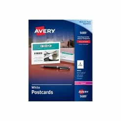 Outlet ✨ Avery® Postcards Avery Matte Postcards, 5.5" X 4.25", White, 200/Pack (5689) 🎉