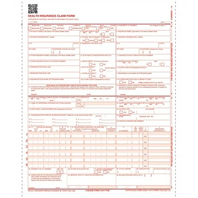 Cheap 😍 TFP HCFA CMS-1500 Laser Health Insurance Forms ComplyRight 1-Part Continuous CMS-1500 Health Insurance Claim Form (02/12), 2,500/Pack (CMS121) 😀