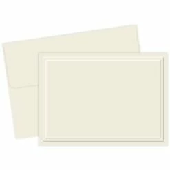 Outlet 🥰 Masterpiece Studios Great Papers® Thank You Note Cards Great Papers! Triple Embossed Ivory Note Cards, 48/Pack 💯