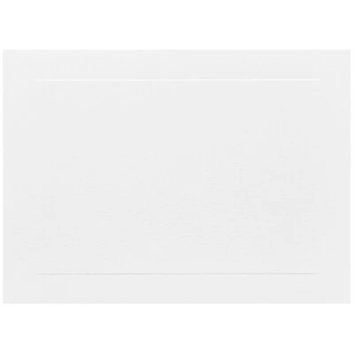 Coupon 🧨 Jam Notecards JAM Paper® Blank Note Cards, A7 Size, 5 1/8 X 7, White Panel, 50/pack (1751009i) 🔔