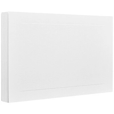 Coupon 🧨 Jam Notecards JAM Paper® Blank Note Cards, A7 Size, 5 1/8 X 7, White Panel, 50/pack (1751009i) 🔔 - Image 2