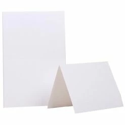 Budget 😍 Jam® Foldover Cards JAM Paper® Fold Over Cards, A2 Size, 4 3/8 X 5 7/16, White, 25/pack (309910f) 🧨