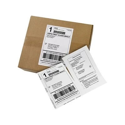 Buy 💯 Avery Laser/Inkjet Shipping Labels With Paper Receipts, 5 1/16" X 7 5/8", White, 100 Labels/Pack ⌛ - Image 2