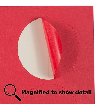 Cheapest 🥰 Labels JAM Paper Circle Round Label Sticker Seals, 1 2/3 Inch Diameter, Red, 120/Pack (3147612194) 😍 - Image 4