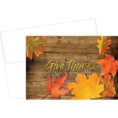 Promo ⭐ Great Papers® Thank You Note Cards Great Papers! Give Thanks Matte Personal Thank You Notecard, Multicolor, 50/Pack (2020113) ❤️