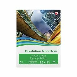 Hot Sale 💯 Xerox® Premium Color Laser Paper Xerox Revolution NeverTear Matte Presentation Paper, 8.5" X 11", 100/Pack (3R20172) ⌛