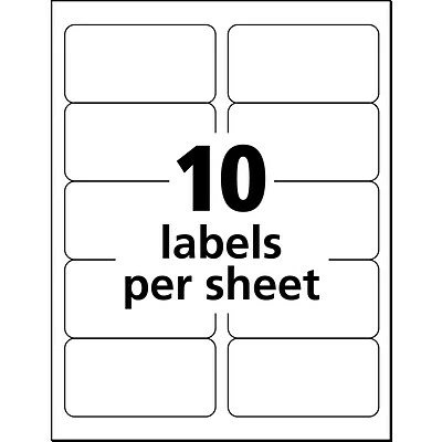 Best Pirce 🌟 Avery EcoFriendly Laser/Inkjet Shipping Labels, 2" X 4", White, 250 Labels Per Pack (48263) 👏 - Image 7