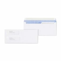 Best Pirce 🔔 Staples Laser Check Gummed Security Tinted #9 Double-Window Envelopes, 3 5/8" X 8 7/8", Wove White, 500/Box (394062/19045) 👍