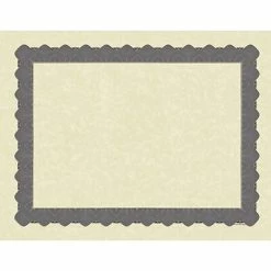 Budget 🔥 Awards & Recognition Masterpiece Studios Parchment Certificates With Metallic Silver Border ✨