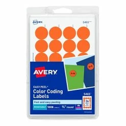 Best reviews of 🎁 Avery Laser/Inkjet Color Coding Labels, 3/4" Dia., Orange, 1008 Labels Per Pack (13951/5465) 😍