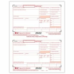 Budget 🎁 Tax Forms ComplyRight W-2 2-Up Federal Copy A Tax Form, 50/Pack (520150) 🤩