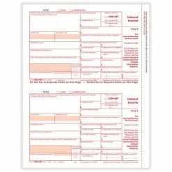 Deals 👏 Tax Forms ComplyRight 1099-INT 2-Up Copy A Tax Form, 50/Pack (512050) 🥰