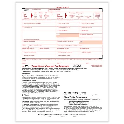 Best deal 🎁 Tax Forms ComplyRight W-3 Transmittal Tax Form, 10/Pack (520010) 🧨
