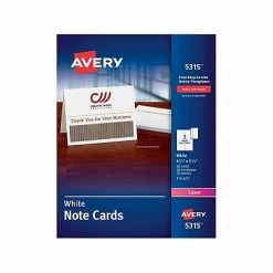 Wholesale 🤩 Avery® Postcards Avery Uncoated Notecards, 5.5" X 4.25", White, 60/Box (5315) 🔔