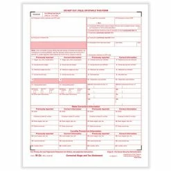 Best deal 🥰 Tax Forms ComplyRight W-2C Federal Copy A Tax Form, 50/Pack (531350) ⭐