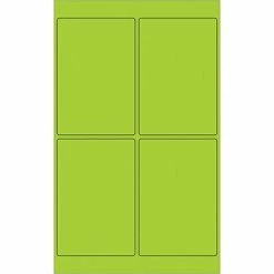 Coupon ⌛ Tape Logic® Rectangle Laser Labels, 4" X 6", Fluorescent Green, 400/Case (LL186GN) 🤩