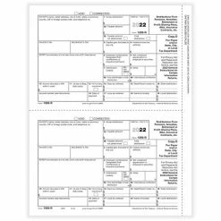 Promo 🎁 Tax Forms ComplyRight 1099-R 2-Up Payer Copy D Tax Form, 50/Pack (514350) 🔥