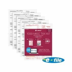 Budget 🤩 W-2 Individual Forms Adams 2022 1099-MISC Tax Form, White, 24/Pack (STAX5241MISC-22) 👏