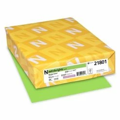 Hot Sale ✨ Astrobrights Colored Paper, 24 Lbs., 8.5" X 11", Martian Green, 500 Sheets/Ream (21801) 🎁