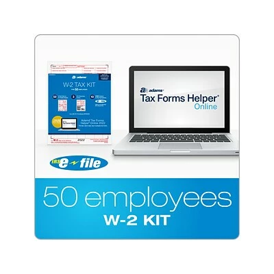 Hot Sale 🔥 W-2 Individual Forms Adams 2022 W-2 Tax Form, White, 50/Pack (STAX650W-22) 🥰 - Image 2