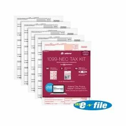 Best Sale 😉 W-2 Individual Forms Adams 2022 1099-NEC Tax Form, White, 50/Pack (STAX550NEC-22) ⌛