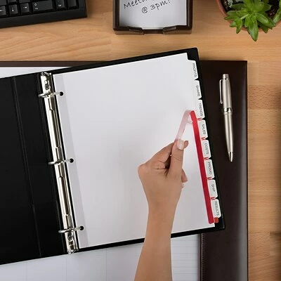 New ✨ Binder Accessories Avery Index Maker Print & Apply Label Paper Dividers, 8-Tab, White, 5 Sets/Pack (11437) ✨ - Image 6