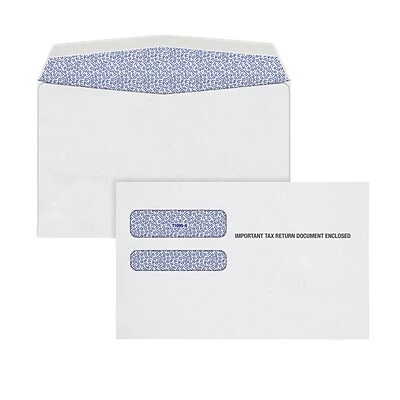 Coupon 🧨 Tax Forms TOPS 2022 Pressure Seal Double Window 1095 B&C Tax Form Envelopes, White, 100/Pack (DW1095BC18-S) 🎉