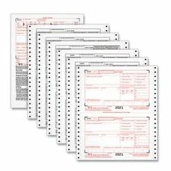 Best Pirce ⭐ Tax Forms TOPS W-2 Tax Form, 6 Part, 9 1/2" X 5 1/2", White, 24 Sets/Pack 🎁