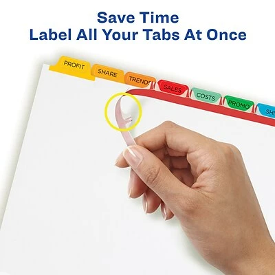 Best deal ⌛ Binder Accessories Avery Index Maker Print & Apply Label Paper Dividers, 8-Tab, Multicolor (11407) 🎁 - Image 4