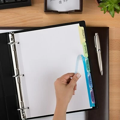 Best Sale 😀 Binder Accessories Avery Index Maker Print & Apply Label Paper Dividers, 5-Tab, Pastel Multicolor, 25 Sets/Box (11992) 🌟 - Image 7