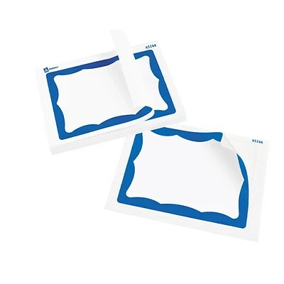 Cheap ⭐ Avery® Name Tag Refills Avery Laser/Inkjet Sticker Name Badge Labels, 2 1/3" X 3 3/8", White W/ Blue Border, 100 Labels Per Pack (5144) 🎉 - Image 2