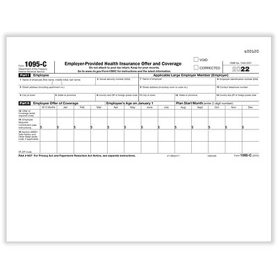 Buy 🔔 Tax Forms ComplyRight 1095-C Tax Form, 500/Pack (1095CIRS500) ⌛
