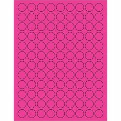 Best Pirce 😀 Tape Logic® Fluorescent Circle Laser Labels, 3/4", Fluorescent Pink, 10800/Case (LL190PK) 😀