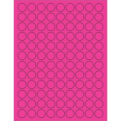 Best Pirce 😀 Tape Logic® Fluorescent Circle Laser Labels, 3/4", Fluorescent Pink, 10800/Case (LL190PK) 😀
