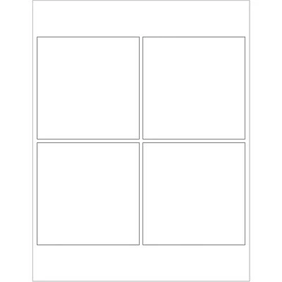 Top 10 🤩 Tape Logic Rectangular Laser Labels, 4" X 4", White, 400/Case (LL128) 🔥