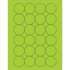 Cheapest ✔️ Tape Logic® Fluorescent Circle Laser Labels, 1 2/3", Fluorescent Green, 2400/Case (LL196GN) ⭐