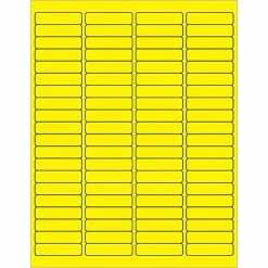 Best deal ❤️ Tape Logic® Rectangle Laser Labels, 1 15/16" X 1/2", Fluorescent Yellow, 8000/Case (LL171YE) 🌟