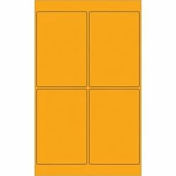 Brand new 🥰 Tape Logic® Rectangle Laser Labels, 4" X 6", Fluorescent Orange, 400/Case (LL186OR) ❤️