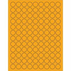 Buy ❤️ Tape Logic® Fluorescent Circle Laser Labels, 3/4", Fluorescent Orange, 10800/Case (LL190OR) 🔔