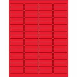 Brand new 😉 Tape Logic® Rectangle Laser Labels, 1 15/16" X 1/2", Fluorescent Red, 8000/Case (LL171RD) ✨