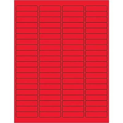 Brand new 😉 Tape Logic® Rectangle Laser Labels, 1 15/16" X 1/2", Fluorescent Red, 8000/Case (LL171RD) ✨