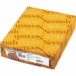 Outlet 😍 Neenah Paper Copy & Multipurpose Paper Classic® Laid Paper, Solar White, 8-1/2 X 11, 24-lb., 500 Per Ream 😉