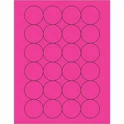 Buy ✔️ Tape Logic® Fluorescent Circle Laser Labels, 1 2/3", Fluorescent Pink, 2400/Case (LL196PK) 🧨
