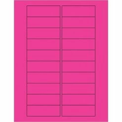 Buy ✨ Tape Logic® Rectangle Laser Labels, 3" X 1", Fluorescent Pink, 2000/Case (LL174PK) 🔔