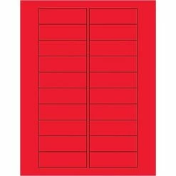 Hot Sale 🛒 Tape Logic® Rectangle Laser Labels, 3" X 1", Fluorescent Red, 2000/Case (LL174RD) 🤩