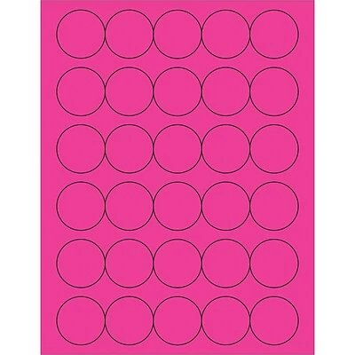 Budget ⌛ Tape Logic® Fluorescent Circle Laser Labels, 1 1/2", Fluorescent Pink, 3000/Case (LL192PK) ✨