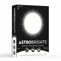 Flash Sale 👏 Card Stock Astrobrights 65 Lb. Cardstock Paper, 8.5" X 11", Stardust White, 250 Sheets/Pack (21408/22401) ⭐