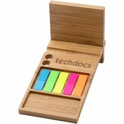 New ❤️ Quill Brand Custom Desk Accessories Forest Bamboo Desk Organizer 😉